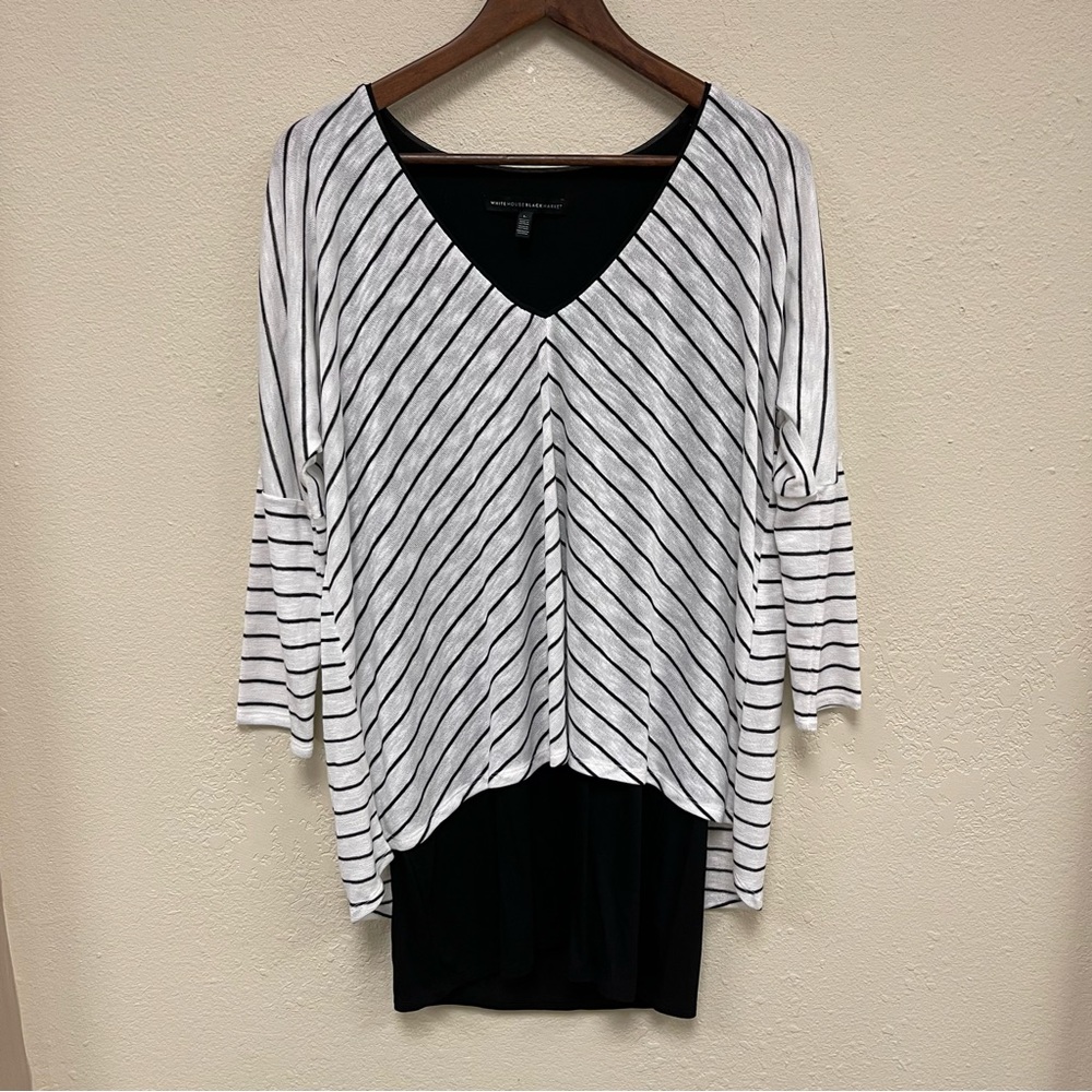 New/Never Worn White House Black Market Layered Tunic Top - Size Large